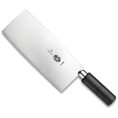 Swiss Army Brands 2023 Victorinox 41589 Kitchen Black Cleaver, 8In X 3In, Curved, Chinese VIC-7.6059.15